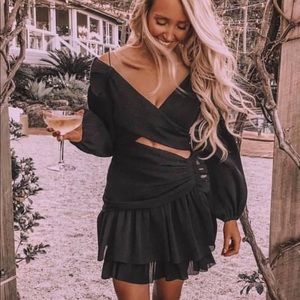 ISO black golden surfer dress zimmermann